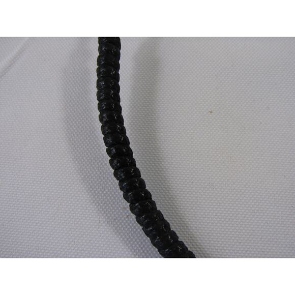 Est. 1946 Necklace Black Grey Leopard Animal Texture Silver Tone Choker Pendant - Picture 2 of 8